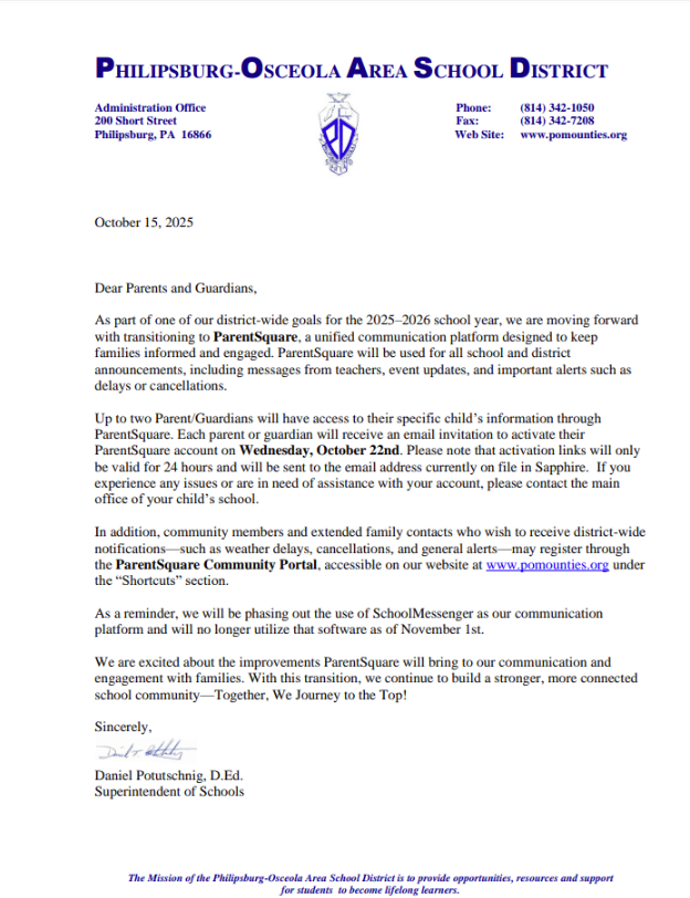 ParentSquare Update 10/15/25